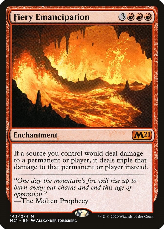 Image for Fiery Emancipation (Core Set 2021) (143) - Magic: The Gathering