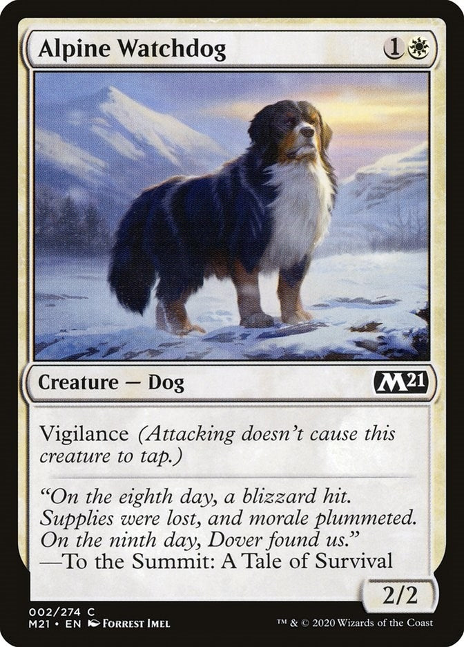 Image for Alpine Watchdog (Core Set 2021) (2) - Magic: The Gathering
