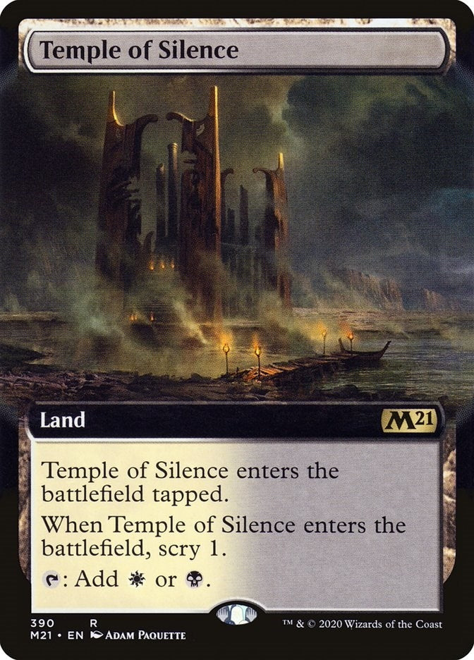 Image for Temple of Silence (Extended Art) (Core Set 2021) (390) - Magic: The Gathering
