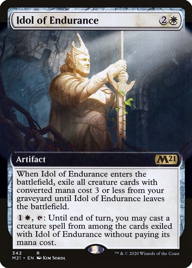 Image for Idol of Endurance (Extended Art) (Core Set 2021) (342) - Magic: The Gathering