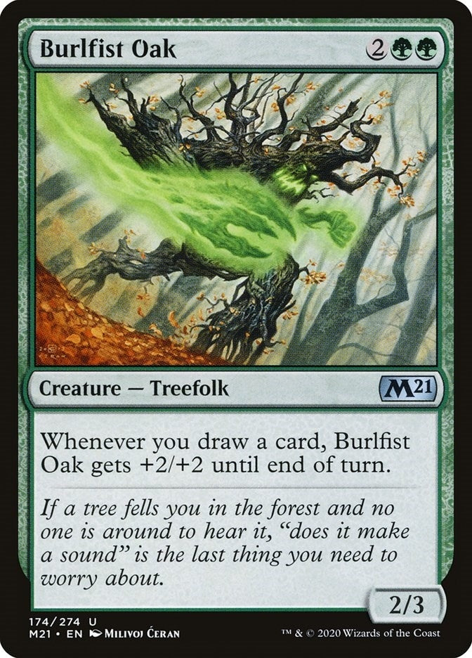 Image for Burlfist Oak (Core Set 2021) (174) - Magic: The Gathering