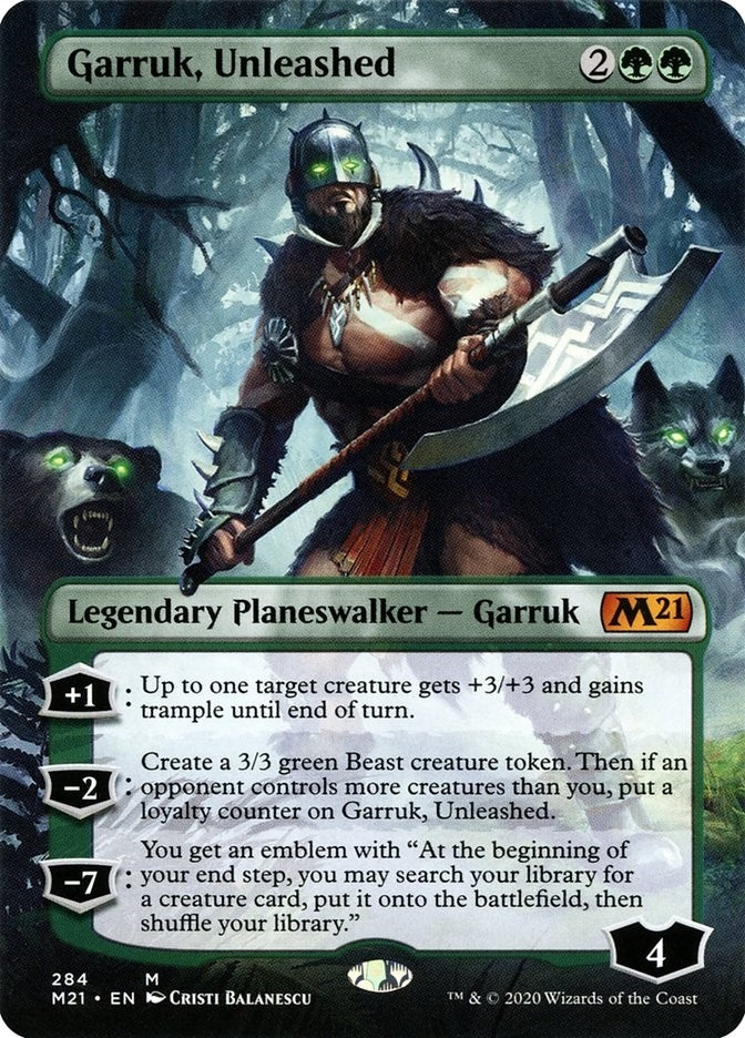 Image for Garruk, Unleashed (Borderless) (Core Set 2021) (284) - Magic: The Gathering