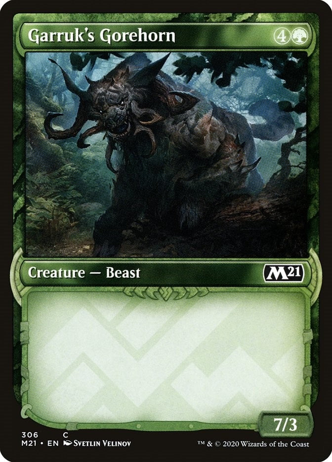 Image for Garruk's Gorehorn (Showcase) (Core Set 2021) (306) - Magic: The Gathering