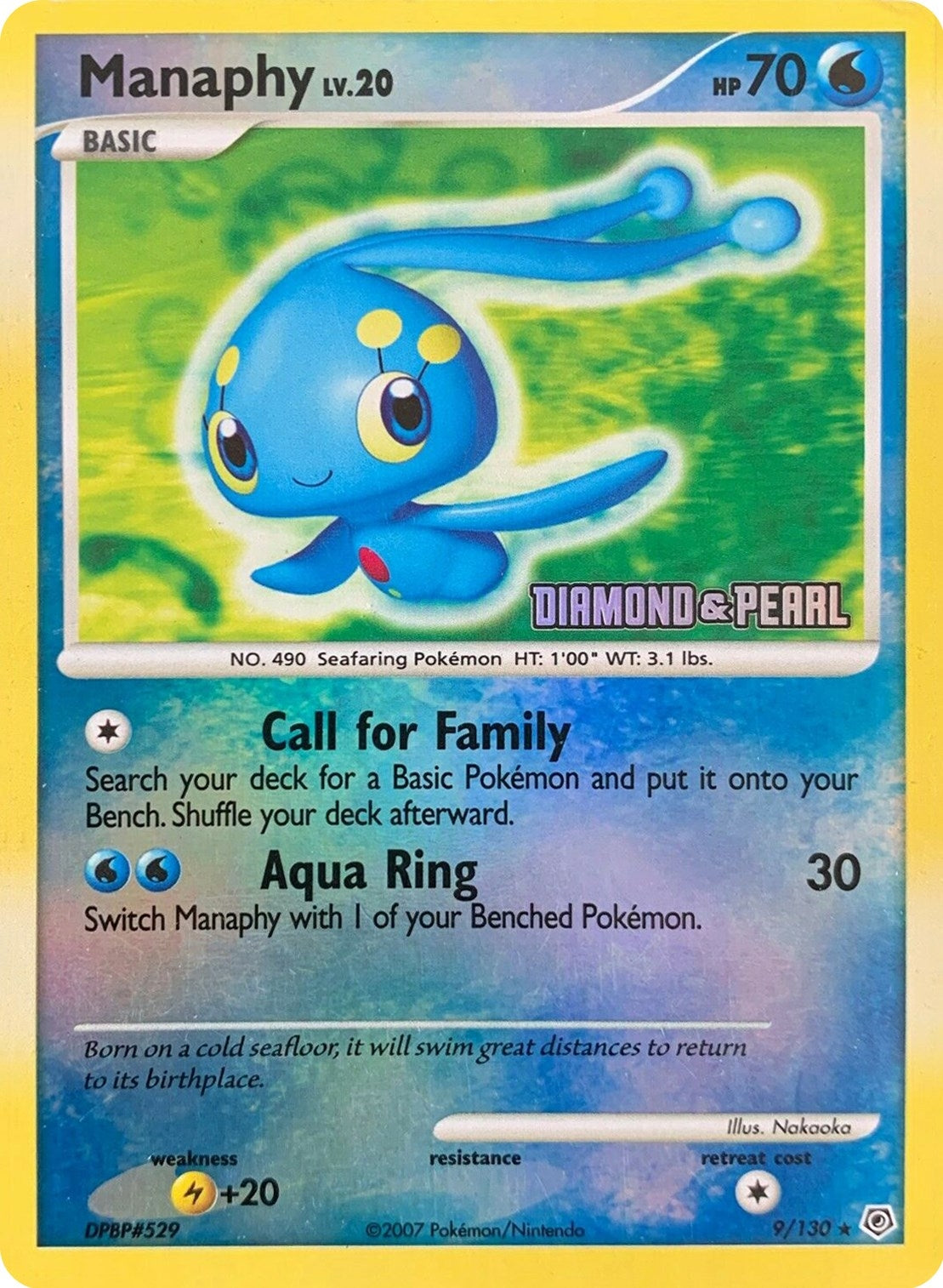 Image for Manaphy - 9/130 [Diamond & Pearl] (Burger King Promos) (009/130) - Pokemon