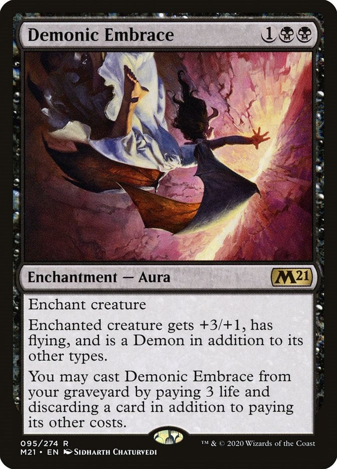 Image for Demonic Embrace (Core Set 2021) (95) - Magic: The Gathering