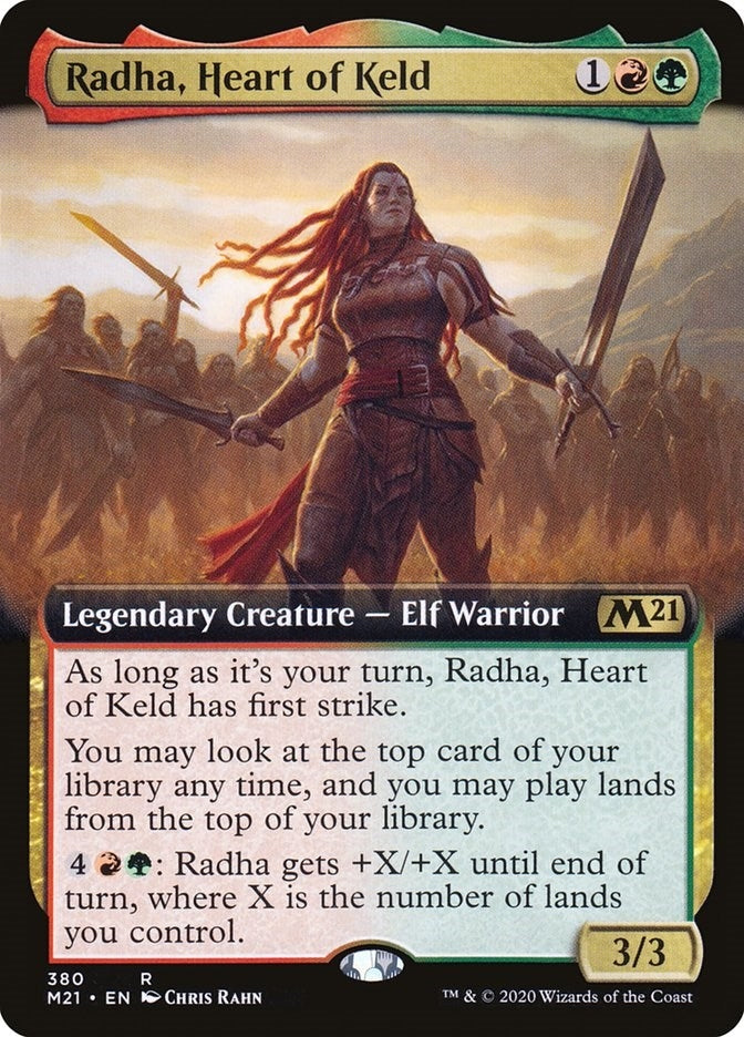 Image for Radha, Heart of Keld (Extended Art) (Core Set 2021) (380) - Magic: The Gathering