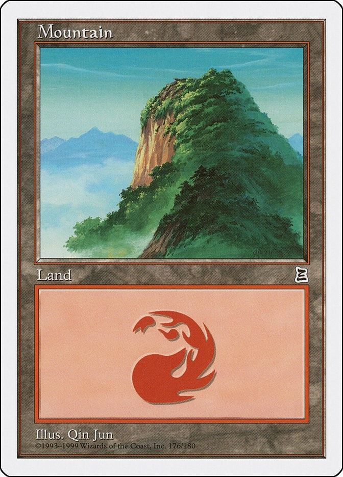 Image for Mountain (176) (Portal Three Kingdoms) (176) - Magic: The Gathering