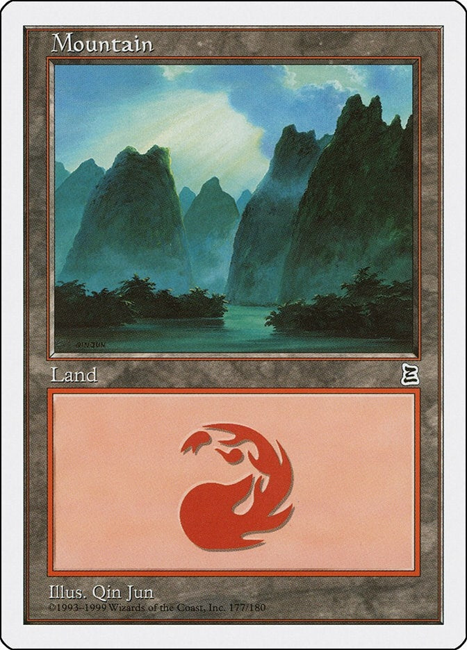 Image for Mountain (177) (Portal Three Kingdoms) (177) - Magic: The Gathering