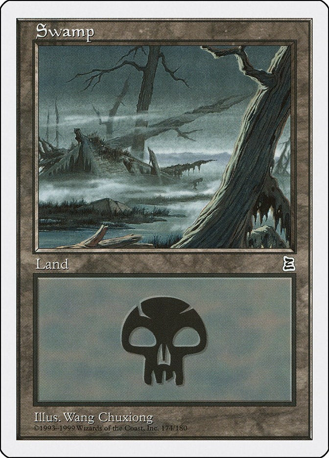 Image for Swamp (174) (Portal Three Kingdoms) (174) - Magic: The Gathering