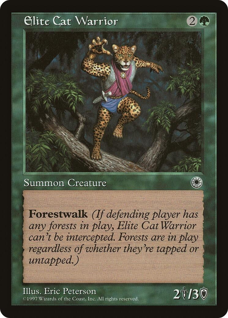Image for Elite Cat Warrior (Portal) - Magic: The Gathering