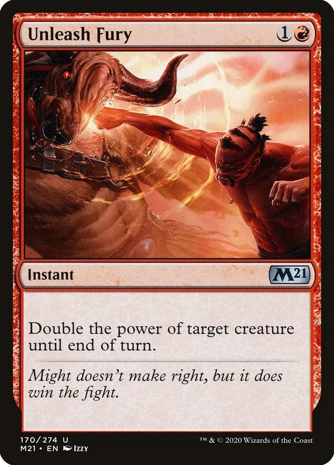 Image for Unleash Fury (Core Set 2021) (170) - Magic: The Gathering