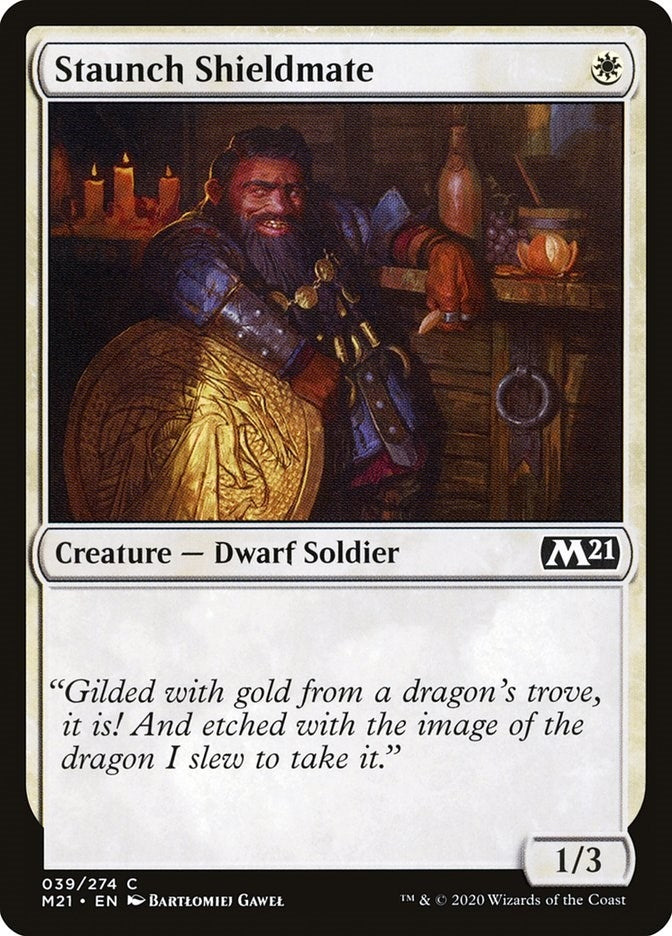 Image for Staunch Shieldmate (Core Set 2021) (39) - Magic: The Gathering