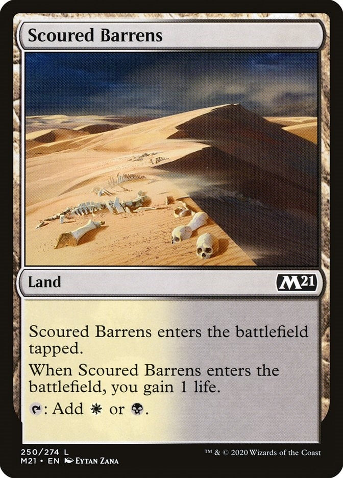 Image for Scoured Barrens (Core Set 2021) (250) - Magic: The Gathering