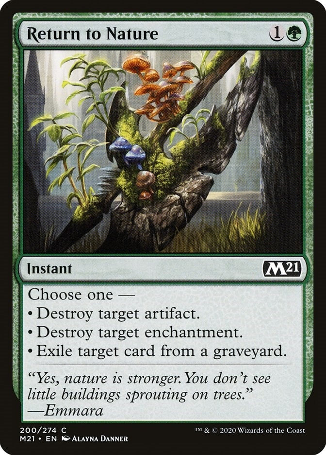 Image for Return to Nature (Core Set 2021) (200) - Magic: The Gathering