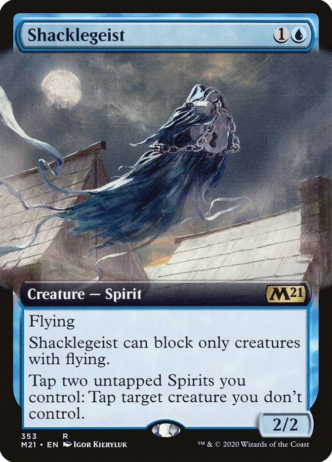 Image for Shacklegeist (Extended Art) (Core Set 2021) (353) - Magic: The Gathering