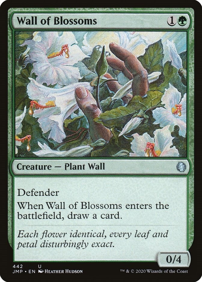 Image for Wall of Blossoms (Jumpstart) (442) - Magic: The Gathering