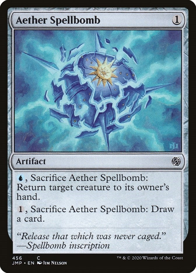 Image for Aether Spellbomb (Jumpstart) (456) - Magic: The Gathering