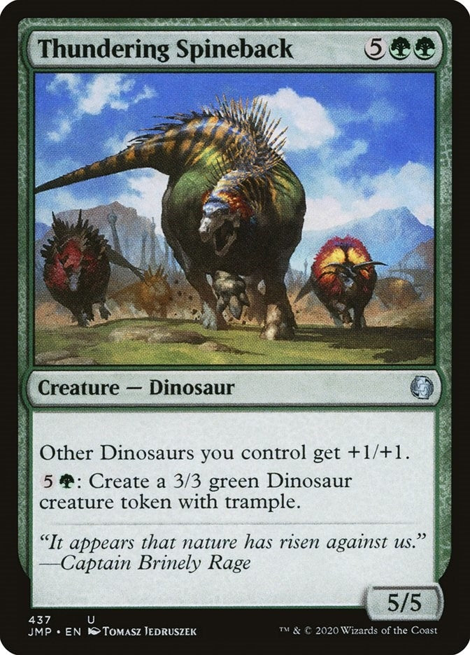 Image for Thundering Spineback (Jumpstart) (437) - Magic: The Gathering