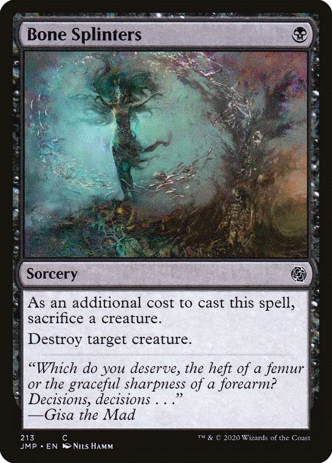 Image for Bone Splinters (Jumpstart) (213) - Magic: The Gathering