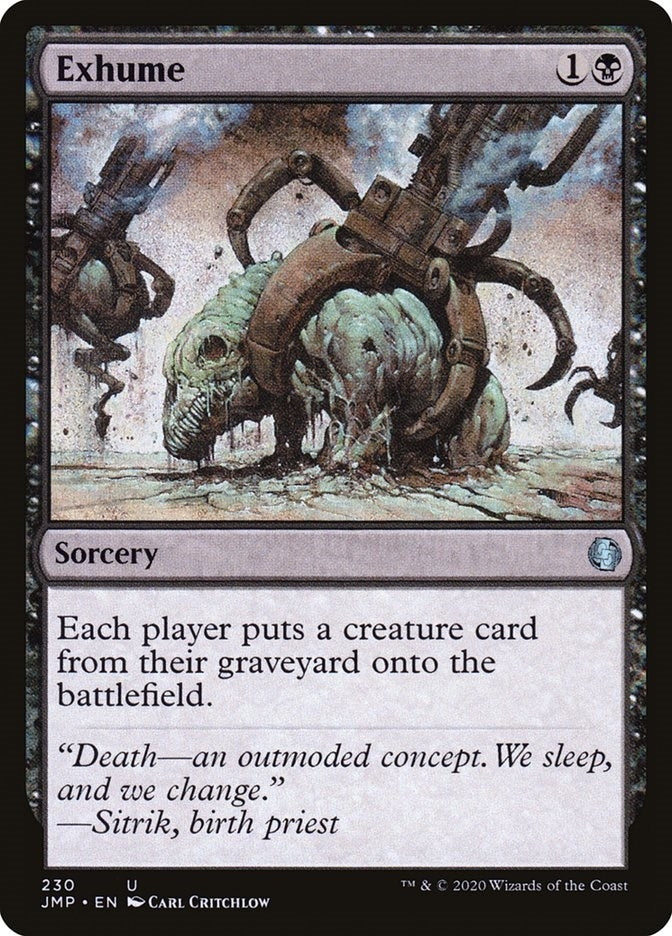 Image for Exhume (Jumpstart) (230) - Magic: The Gathering