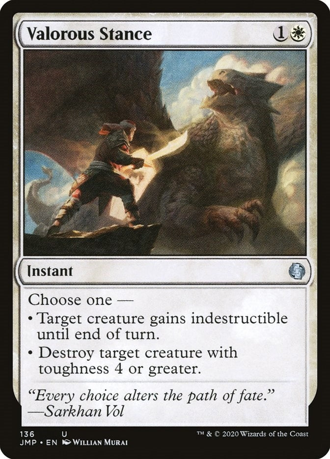 Image for Valorous Stance (Jumpstart) (136) - Magic: The Gathering