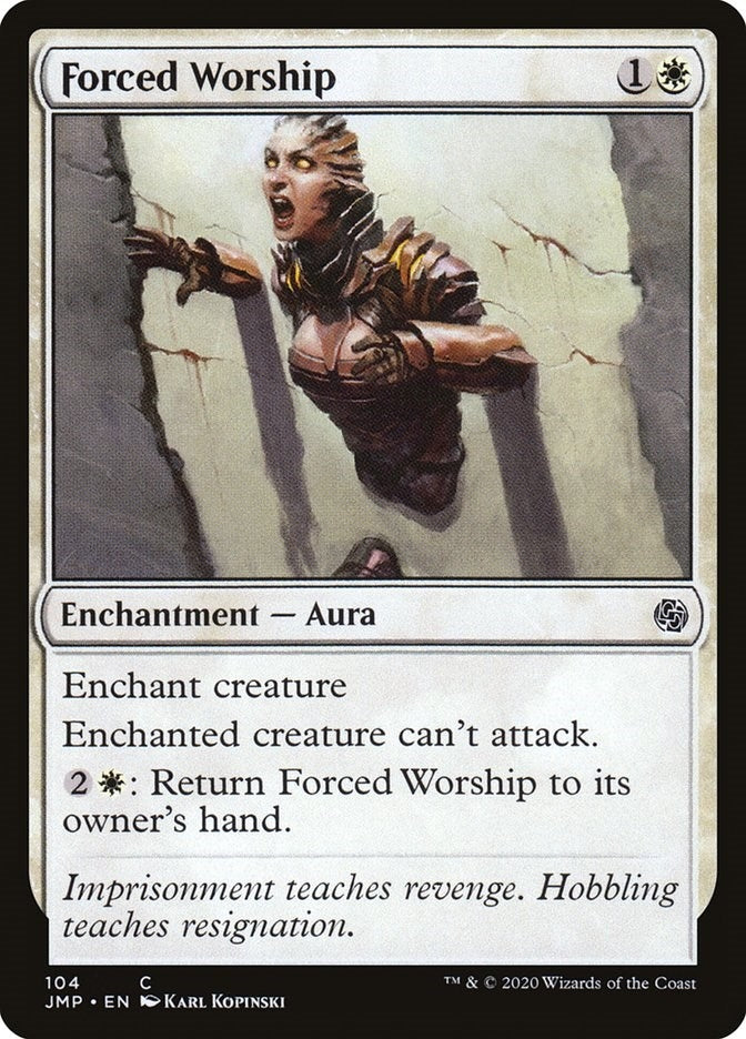 Image for Forced Worship (Jumpstart) (104) - Magic: The Gathering