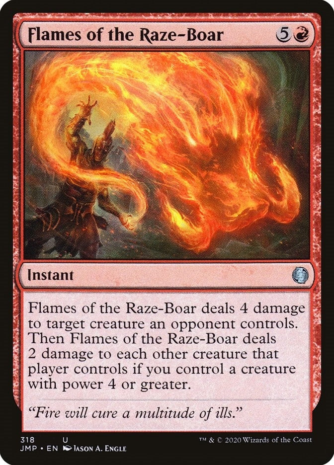 Image for Flames of the Raze-Boar (Jumpstart) (318) - Magic: The Gathering