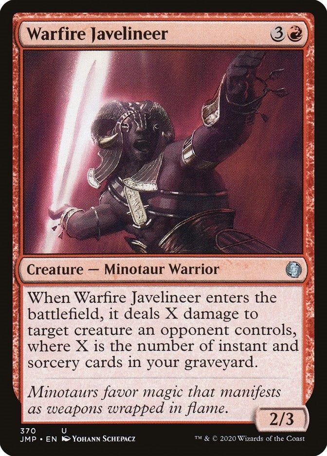 Image for Warfire Javelineer (Jumpstart) (370) - Magic: The Gathering