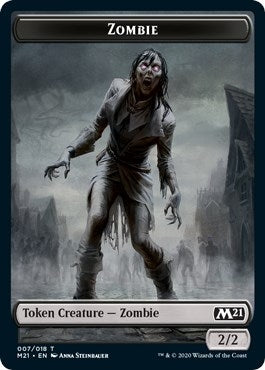 Image for Zombie Token (Core Set 2021) (7) - Magic: The Gathering