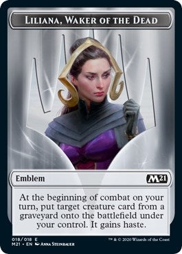 Image for Emblem - Liliana, Waker of the Dead (Core Set 2021) (18) - Magic: The Gathering