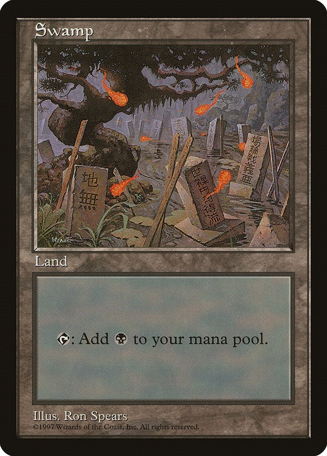 Image for Swamp - Blue Pack (Spears) (APAC Lands) - Magic: The Gathering