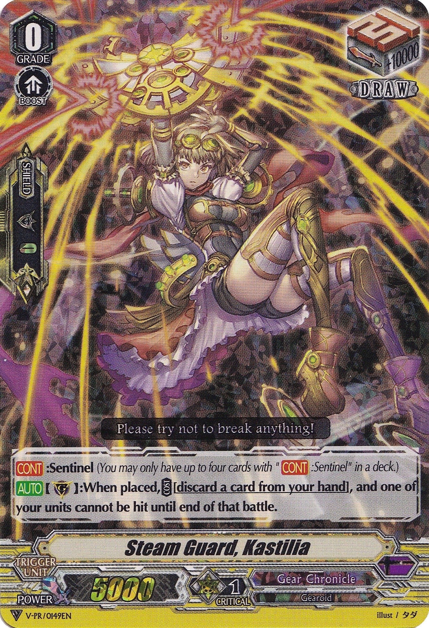 Image for Steam Guard, Kastilia (V Promo Cards) (V-PR/0149EN) - Cardfight Vanguard