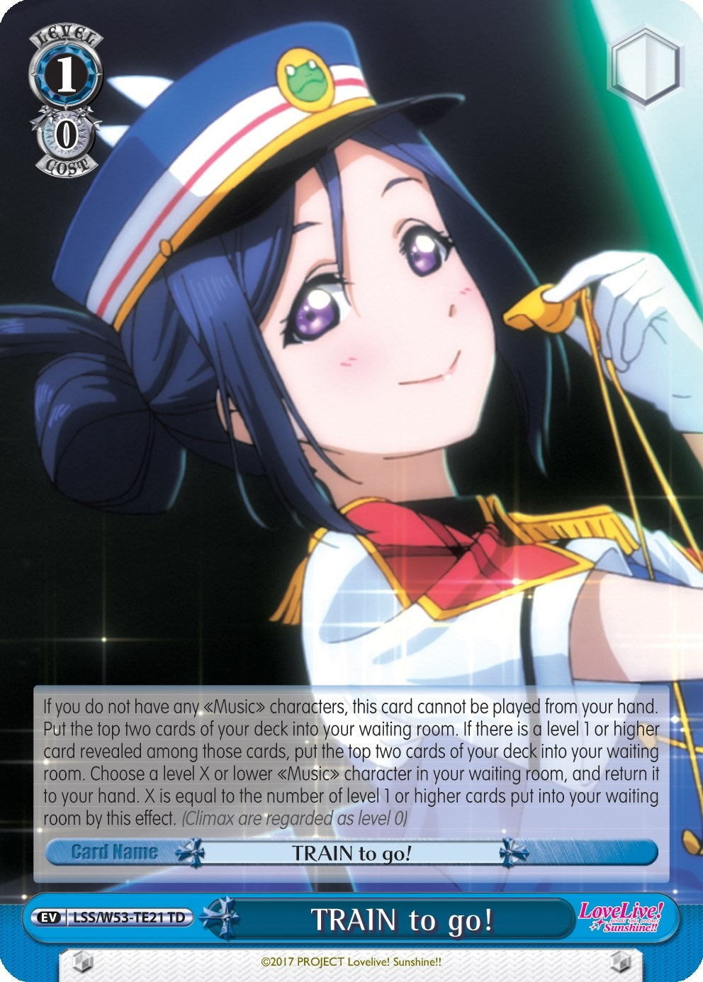 Image for TRAIN to go! (Love Live! Sunshine!! Extra Booster) (LSS/W53-TE21 TD) - Weiss Schwarz