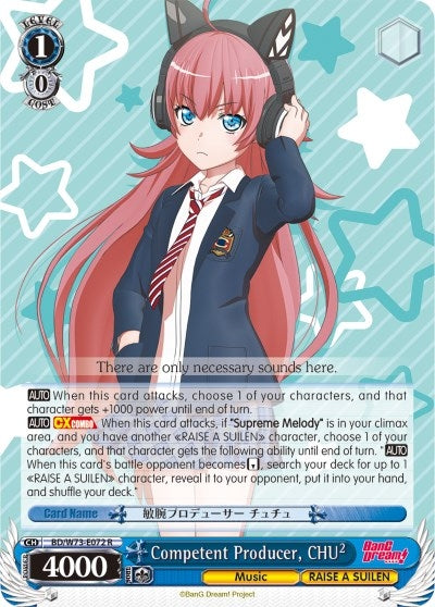 Image for Competent Producer, CHU² (BanG Dream! Vol.2) (BD/W73-E072 R) - Weiss Schwarz
