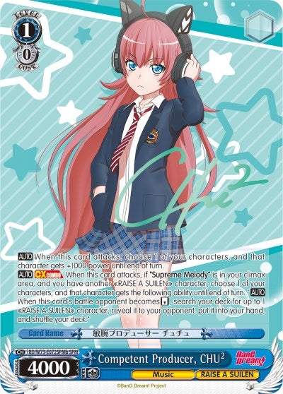 Image for Competent Producer, CHU² (SPM) (B) (BanG Dream! Vol.2) (BD/W73-E072SPMb SPM) - Weiss Schwarz