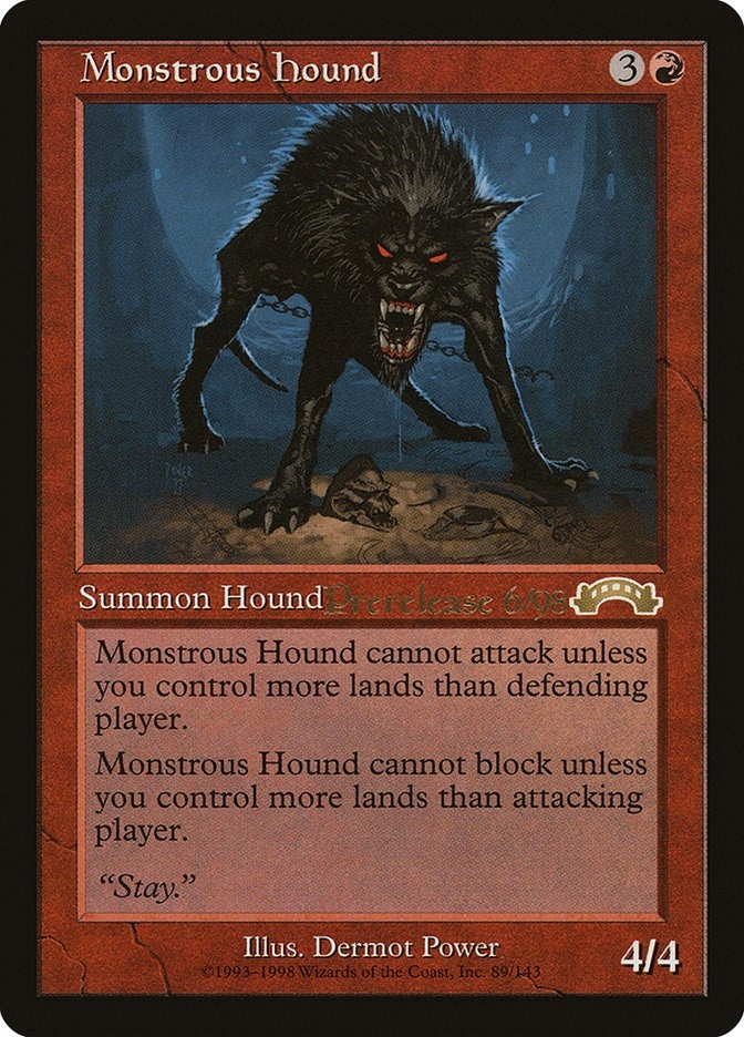 Image for Monstrous Hound (Prerelease Cards) (3) - Magic: The Gathering