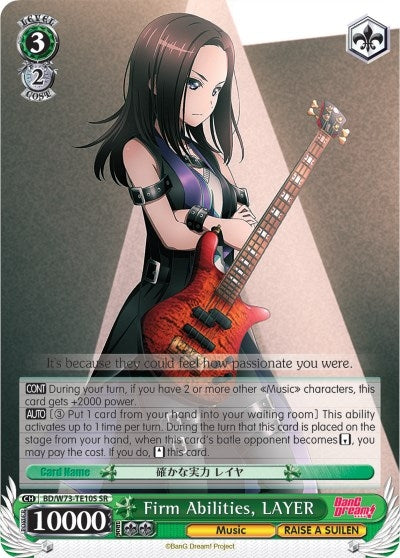 Image for Firm Abilities, LAYER (SR) (BanG Dream! Vol.2) (BD/W73-TE10S SR) - Weiss Schwarz