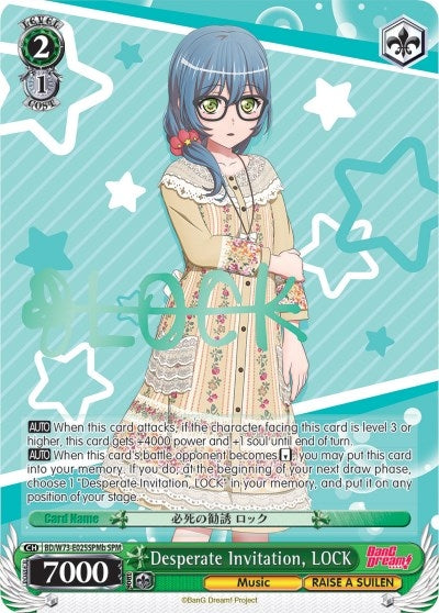 Image for Desperate Invitation, LOCK (SPM) (B) (BanG Dream! Vol.2) (BD/W73-E025SPMb SPM) - Weiss Schwarz