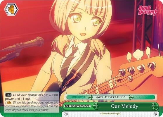 Image for Our Melody (BanG Dream! Vol.2) (BD/W73-E047 CR) - Weiss Schwarz