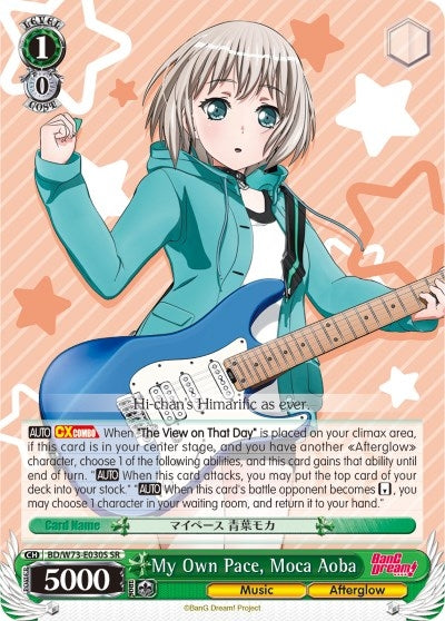 Image for My Own Pace, Moca Aoba (SR) (BanG Dream! Vol.2) (BD/W73-E030S) - Weiss Schwarz