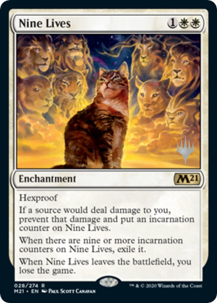 Image for Nine Lives (Promo Pack: Core Set 2021) (28) - Magic: The Gathering