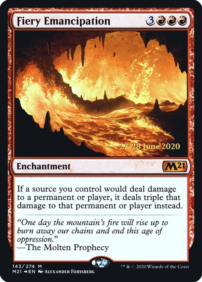 Image for Fiery Emancipation (Prerelease Cards) (143) - Magic: The Gathering