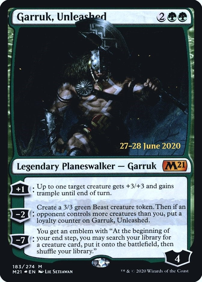 Image for Garruk, Unleashed (Prerelease Cards) (183) - Magic: The Gathering