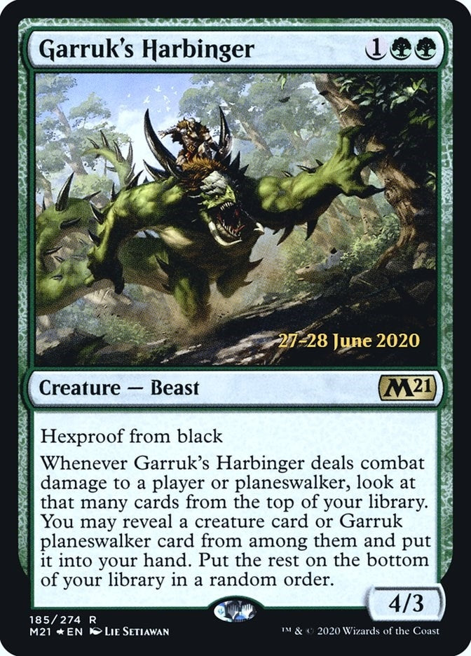 Image for Garruk's Harbinger (Prerelease Cards) (185) - Magic: The Gathering