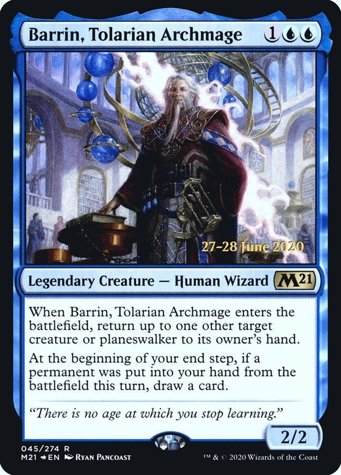 Image for Barrin, Tolarian Archmage (Prerelease Cards) (45) - Magic: The Gathering