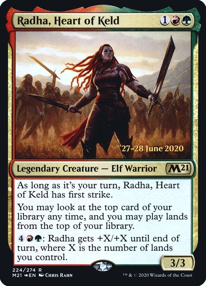 Image for Radha, Heart of Keld (Prerelease Cards) (224) - Magic: The Gathering