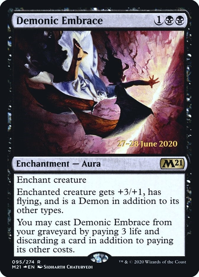 Image for Demonic Embrace (Prerelease Cards) (95) - Magic: The Gathering
