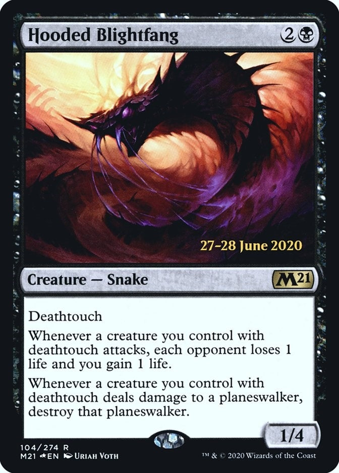 Image for Hooded Blightfang (Prerelease Cards) (104) - Magic: The Gathering