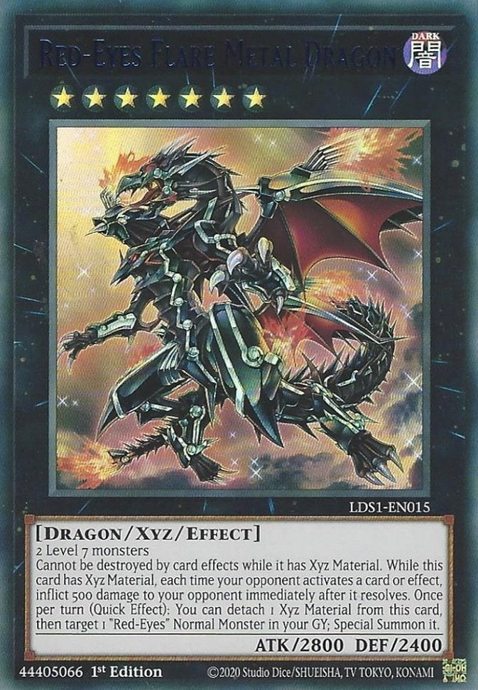 Image for Red-Eyes Flare Metal Dragon (Blue) (Legendary Duelists: Season 1) (LDS1-EN015) - YuGiOh