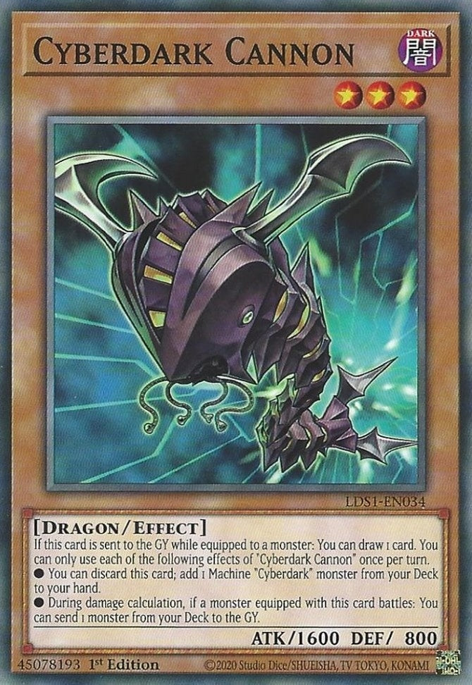 Image for Cyberdark Cannon (Legendary Duelists: Season 1) (LDS1-EN034) - YuGiOh